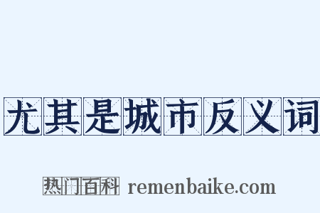 尤其是城市反义词是什么意思的图片